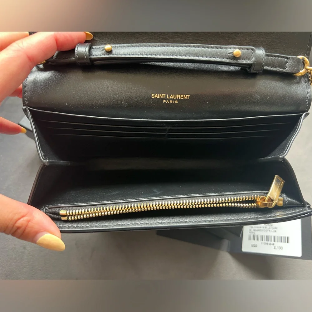 NWT YSL Lambskin Quilted Le Maillon Bag - Picture 8 of 15